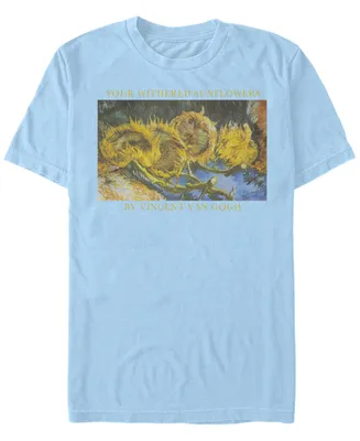 Fifth Sun Men's Withered Sunflowers Short Sleeve Crew T-shirt