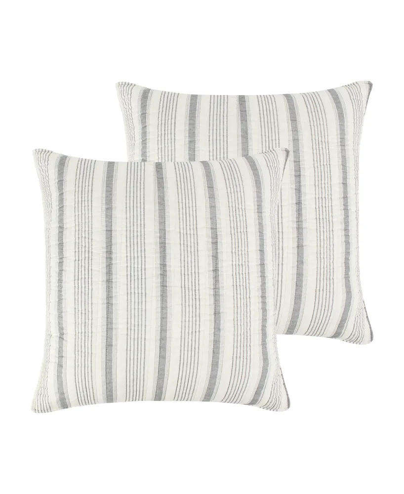 Levtex Rochelle Stripe 2-Pc. Sham Set, European