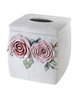 Avanti Spring Garden Peony Resin Tissue Box Cover