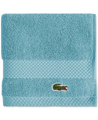 Lacoste Home Heritage Anti-Microbial Supima Cotton Washcloth, 13" x