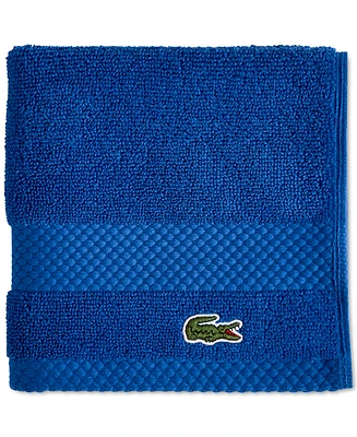 Lacoste Home Heritage Anti-Microbial Supima Cotton Washcloth, 13" x