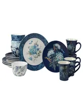 Bohemian Blue 16 Piece Dinnerware Set