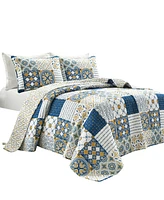 Lush Decor Monique Reversible 3 Piece Quilt Set