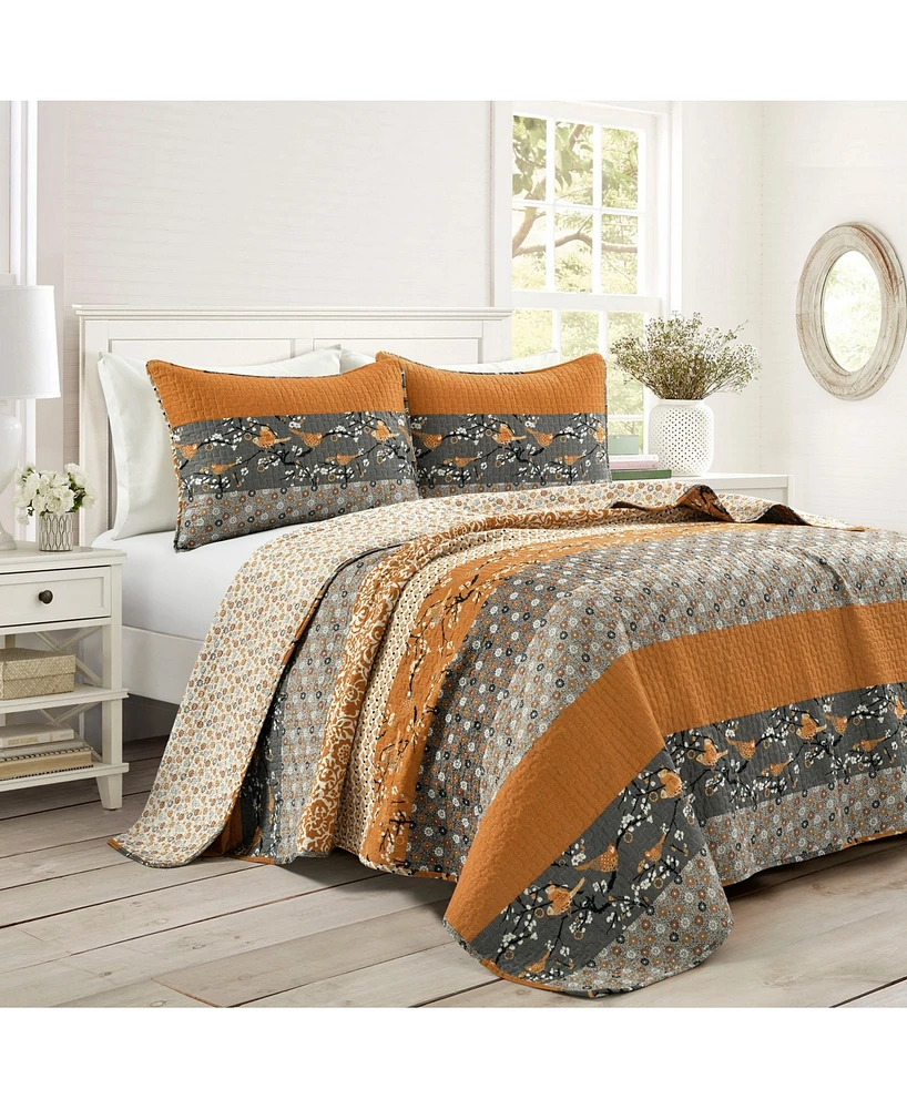 Lush Decor Royal Empire Reversible 3 Piece Quilt Set, King