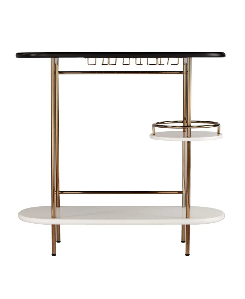 Digli Wine, Bar Table with Glassware Storage