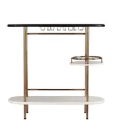 Digli Wine, Bar Table with Glassware Storage