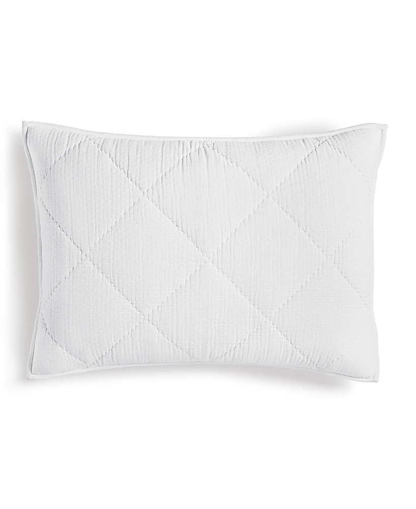 Hotel Collection Dobby Diamond Quilted Sham, Standard, Exclusively at Macy's