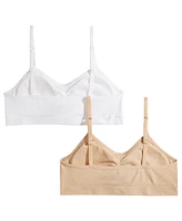 Maidenform Little & Big Girls 2-Pack Seamless Ruched Bras