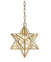 Stella Moravian Star Glass Led Pendant