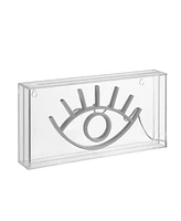 Eye Contemporary Glam Acrylic Box Usb Operated Led Neon Light