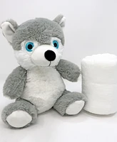 Amor Bebe Baby Boys and Baby Girls Plush Wolf with Blanket