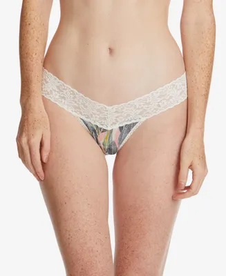 Hanky Panky Printed Signature Lace Low Rise Thong, PR4911