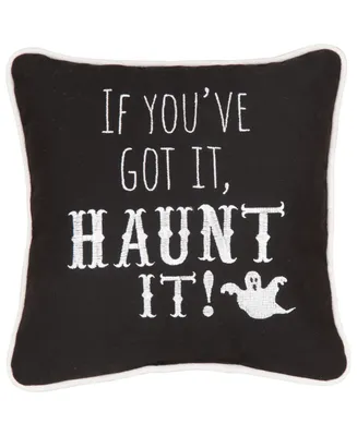 C&F Home Haunt It Halloween Decorative Pillow, 10" x 10"