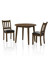 Hedgecrow Round 3-Piece Dining Table Set