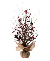 Glitzhome Americana Berry Table Tree