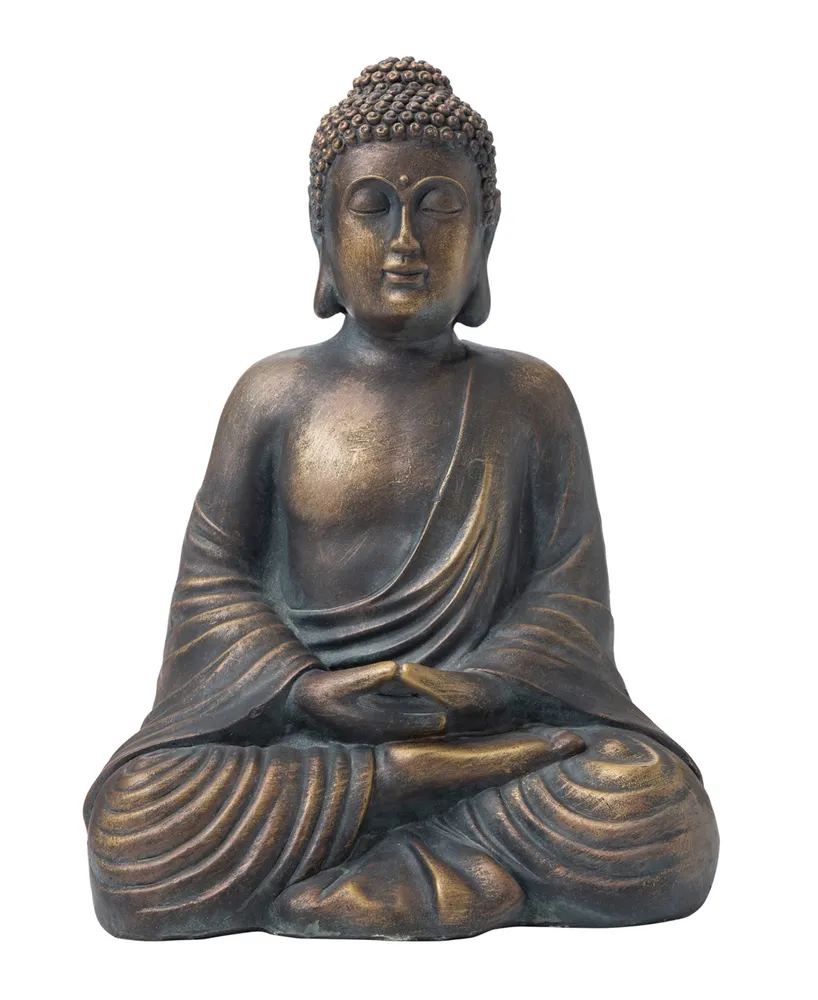 Glitzhome Meditating Buddha Statue