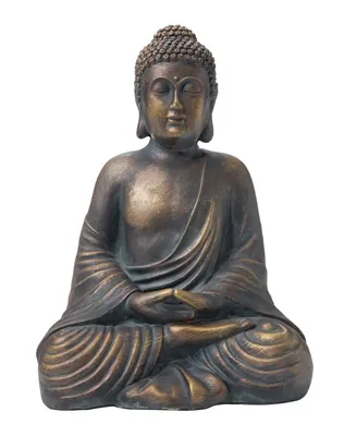 Glitzhome Meditating Buddha Statue