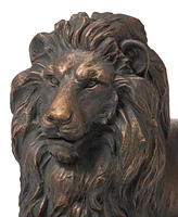 Glitzhome Lying Guardian Lion Statue