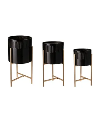 Glitzhome Modern Metal Plant Stands, Set of 3