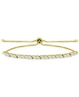 Giani Bernini Cubic Zirconia Marquise Bolo Bracelet, Created for Macy's