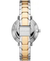 Michael Kors Women's Pyper Two-Tone Stainless Bracelet Watch 32mm Gift Set - Two