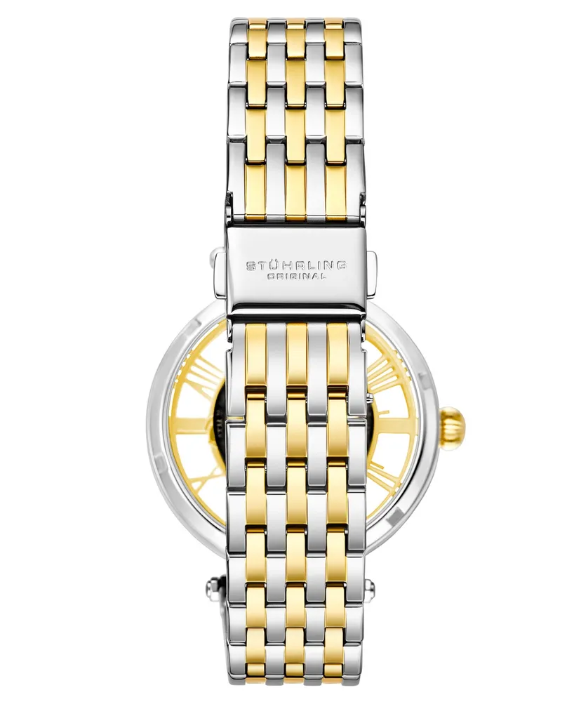 Women's Automatic Gold-Tone and Silver-Tone Stainless Steel Link Bracelet Watch 38mm