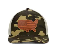 Local Crowns United States of America Woodland State Patch Curved Trucker Cap