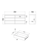 Scottsdale 6 Drawer Double Dresser