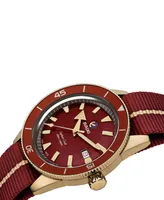 Rado Men's Swiss Automatic Captain Cook Red Nato Strap Watch 42mm