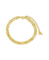 Women's Anchor Chain Plated Bracelet Set