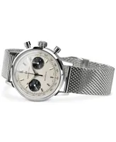 Hamilton Men's Swiss Intra-Matic Chronograph H Stainless Steel Mesh Bracelet Watch 40mm