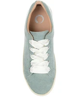 Journee Collection Women's Kinsley Corduroy Lace Up Sneakers