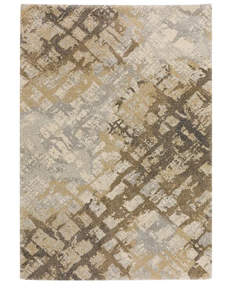 D Style Nola OR15 5'1" x 7'5" Area Rug - Silver