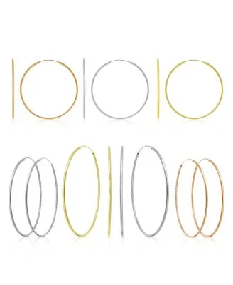 Now This Endless Hoops 1 3 5 2 7 8 In Gold Rose Gold Or Silver Plate