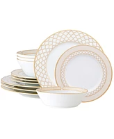 Noritake Eternal Palace Gold 12-Pc Dinnerware Set, Service for 4