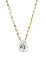 Eliot Danori Pear Cubic Zirconia Necklace, 16" + 2" extender, Created for Macy's