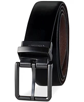 Calvin Klein Men's Reversible Textured Dress Belt, Created for Macy's