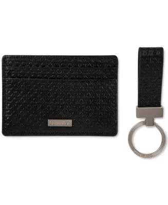 Calvin Klein Men's Micro Ck Cardcase With Key Wallet