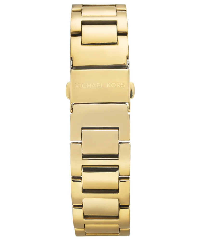 Michael Kors Women's Janelle Gold-Tone Stainless Steel Bracelet Watch 42mm