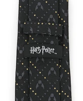 Harry Potter Men's Golden Snitch Silk Tie