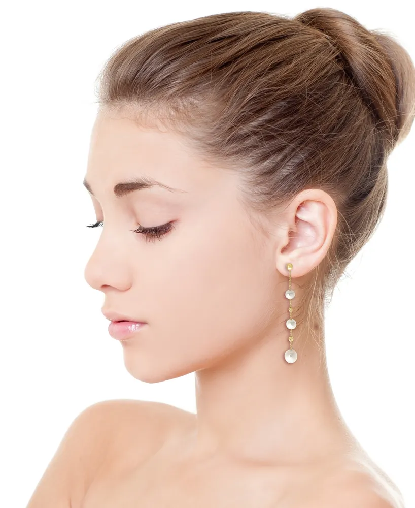 Effy Cultured Freshwater Pearl (5-8mm) Linear Drop Earrings in 14k Gold