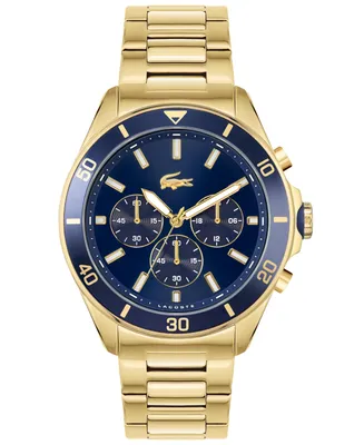 Lacoste Men's Chronograph Tiebreaker Gold-Tone Bracelet Watch 44mm