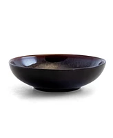 Elama Midnight Beach Dinnerware Set of 16 Pieces