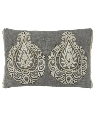 Twin Paisley Medallion Decorative Pillow, 20'' x 14"