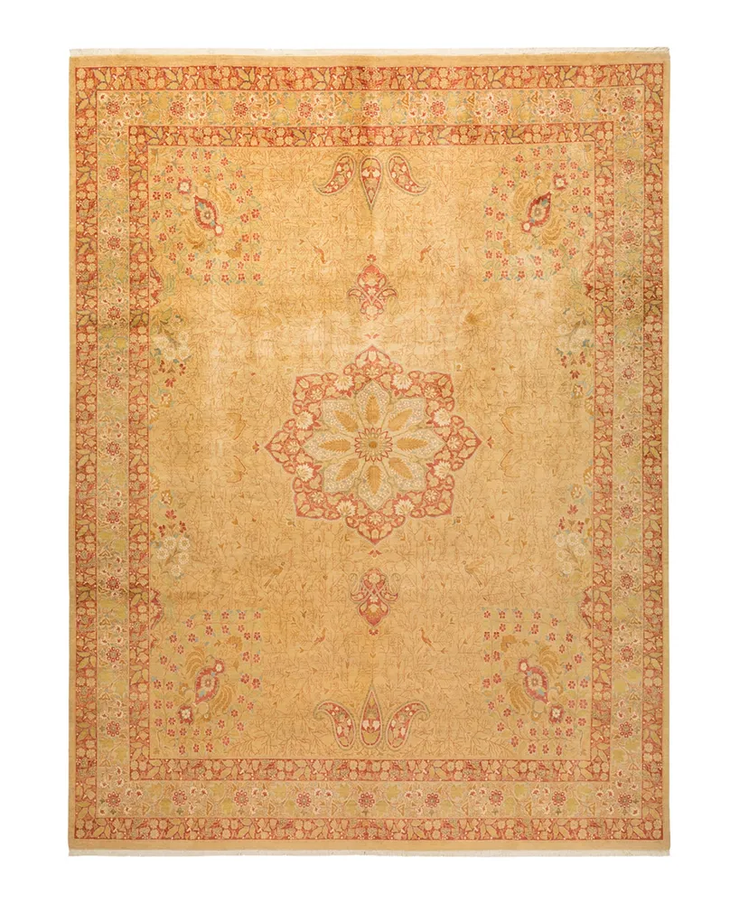 Adorn Hand Woven Rugs Mogul M1437 9'2" x 12'1" Rectangle Area Rug - Gold