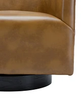Gaven Wood Base Swivel Chair