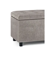 Cosmopolitan Contemporary Rectangle Storage Ottoman