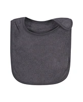 Hudson Baby Infant Unisex Rayon from Bamboo Terry Bibs, Soft Neutral, One