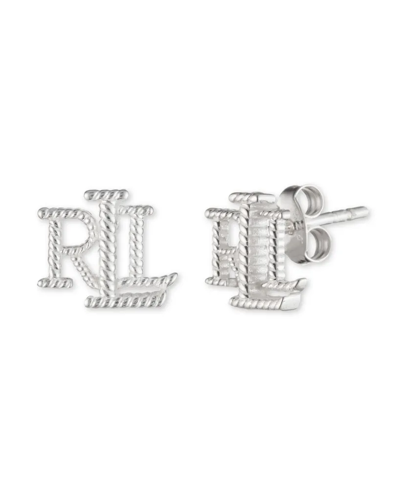 Lauren Ralph Lauren Sterling Silver Lrl Logo Stud Earring