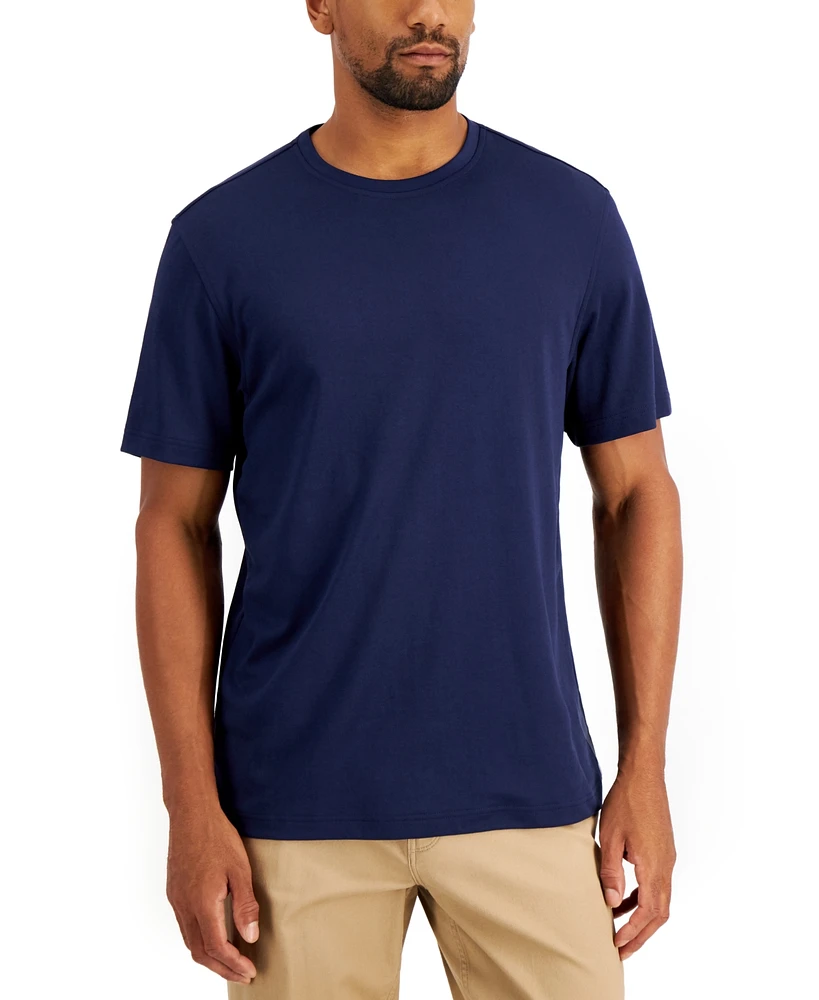 Alfani Men's Solid Supima Blend Crewneck T-Shirt, Created for Macy's